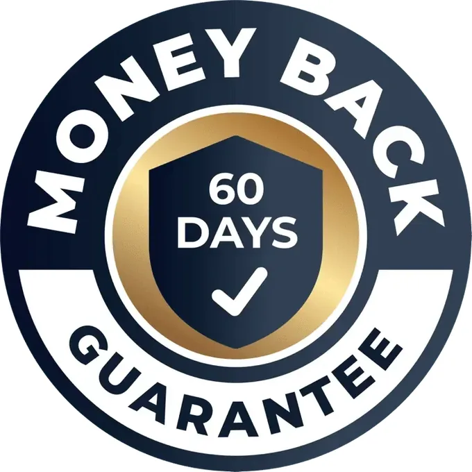 Vertigenics 60 day money back guarantee seal