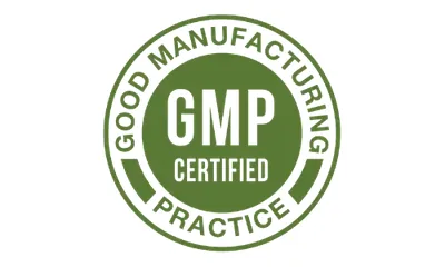 Vertigenics GMP manufacturing badge